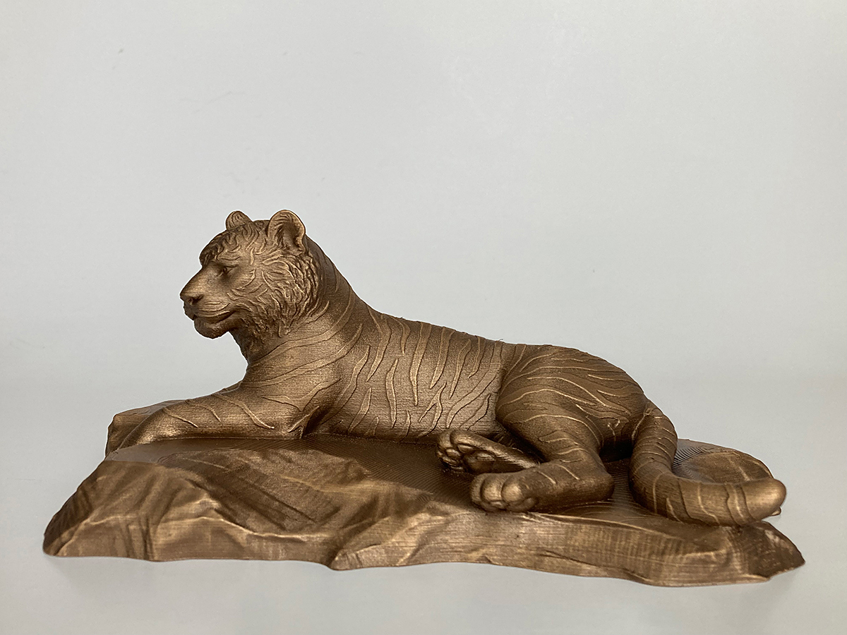 Tiger Sculpture 3D Printed